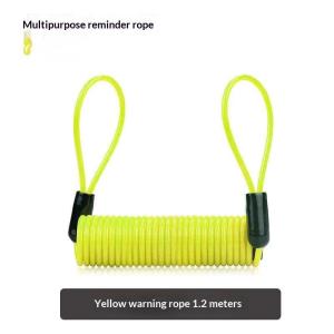 EELHOE | nimbleAnti-Theft Bike Spring Cable Lock Loud Alarm Security Rope Lock 1PC Suitable for Mountain Bikes Road Cycles Scootersobject