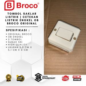 Tombol Saklar Listrik | Cetakan Listrik Engkel OB Broco Original
