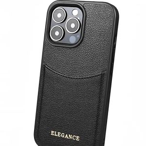 【SG Ready Stock】Leather Phone Case with Card Insertion for iPhone 15/15Pro/15 Plus/15 Pro Max All-round Protection Anti-drop and Shock-resistant