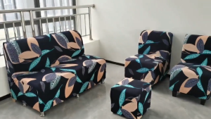 Solid Color Armless Sofa Cover Single Seater/2 Seater Armless Seat Cover Stretchable Furniture Cover