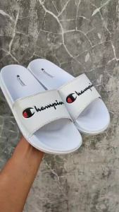 Sandal slide pria dan wanita all white high premium quality size 39-43 - sandal slip on pria - sandal slop wanita - sandal flop putih - sandal karet