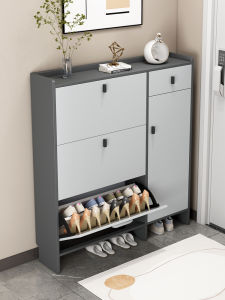 Ultra-Thin Shoe Cabinet 17cm Economical Home Doorway Simple Modern Storage Large Capacity Light Luxury Tilting Type Small Shoe Rack
