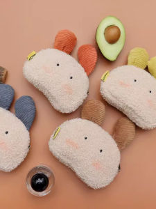 Flannel Coin Purse Card Holder Female Mini Cartoon Cute Key Case Small Wallet Student Cute Rabbit Coin Storage Bag