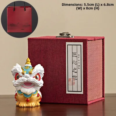 JUZHENG | Creative Chinese Style Lion Dance Decorative Craft