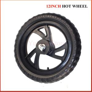 12 Inch Solid Wheels for Childrens Bicycles PU Tires for Rear Wheels Childrens Balance Bicycles Non Inflatable Wheels