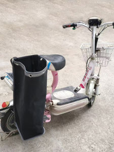 Black Canvas Fishing Rod Bag Deep Sea Fishing Electric Vehicle Tail Bag Durable Tool Bag for Fishing Gear Storage And Transport