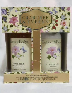 Crabtree & Evelyn Body Lotion Shower Gel Gift Set Bath Body Care Set Moisturizing Skin Care 500ml x2