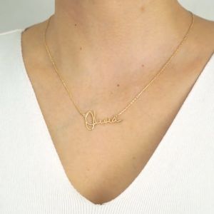 Kalung Nama Titanium Aksesoris Wanita Dewasa Termurah