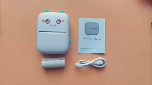 PUTIAN POS Portable Mini Thermal Printer M06 Printer Label Foto dengan Baterai
