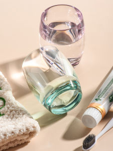 Cốc Đựng Kem Đánh Răng Acrylic Dày Trong Suốt Cốc Đựng Nước Súc Miệng Chống Rơi Cho Cặp Đôi Thiết Bị Vệ Sinh Cá Nhân Gia Dụng