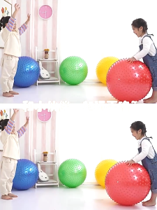 CHERRY Kids Yoga Ball 55cm Gym Ball Therapy Exercise Ball Vertibular & Propioceptive Sensory Autism ADHD Kindergarten