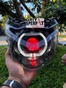 Lampu depan honda beat karbu Lama old biled billed led