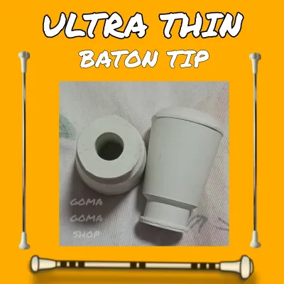 Majorette Ultra Thin Baton Rubber Tip | Sold Per Pair | Twirler Baton (Star Baton same size)
