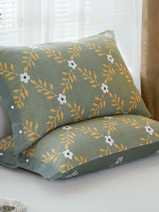 Thickened Three-Layer Cotton Pillowcase with Button Design Removable And Washable Pillow Core Cover Rectangular Shape for Children