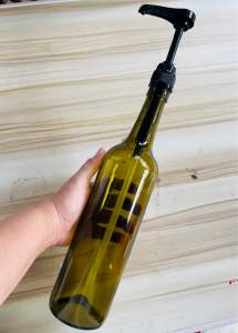 Syrup Pump Bottle Antique Green 750ml w/ decal waterproof sticker Coffee Milk Tea Sauce Pump 10cc