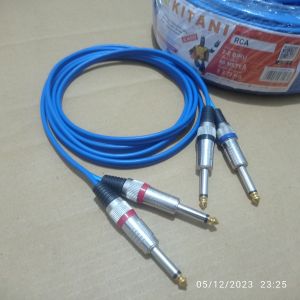 Kabel Akai 6.5 Mono Ke Akai 6.5 Mono satu set Isi 2 Kabel Audio
