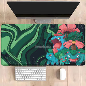 Potdemiel | Strata Liquid Pokemon Anime Eevee‌ Gengar Mouse Pad Kawaii HD printing PC Office Keyboard Gaming Rubber overlock game Desk Mat