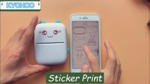 Mini Portable Printer Set Wireless Bluetooth Label Printer Bluetooth Wireless Smart Label Printer Set Ink-free