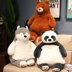Bear Doll Lazy Giant Panda Doll Pillow for Girls Sleeping Stuffed Doll Qixi Gifts for Girlfriend