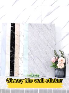 Self-adhesive 3d Marble Wallpaper Nonslip Peel and Stick Floor Tiles Sticker Living Room Bathroom