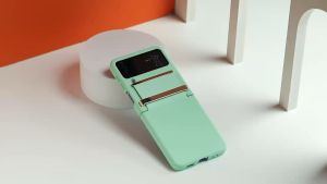 Luxury Ultra Thin Matte Folding Phone Case for GALAXY Z FLIP4 ZFLIP4 FLIP 4 Solid Color Shockproof PC Case + Metal Sheet Protective Phone Cover With Camera Cover Ultra-Thin Tempered Glass Anti-scratch Protector For Samsung Galaxy Z FLIP3 ZFLIP3 FLIP 3