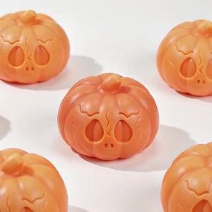 Schylling | Random 1Pcs Halloween Pumpkin Ghost Squeeze Pinch Toy Halloween Party Supply Stress Relief Fidget Toy Birthday Holiday Gift
