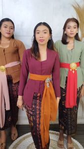 SIXMO - Baju Kebaya Brokat Setelan Bahan Airflow Strait Amanda dan Rok Moscreft Strait Panjang Kebaya Bali Murah Kebaya Modern Kebaya Pesta