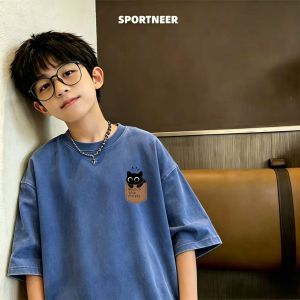 Cotton Retro Style T Shirt for Boys