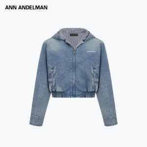ANN ANDELMAN | Water Washed Old Look Double Side Wear Hooded Denim Jacket