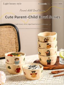 Mr.Snail | Home & Family Ceramic Dining Bowls High Aesthetic Personal Use Noodle Bowl Tableware Set