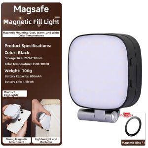 SENQIAOBU | magnetic selfie mirror Magnetic Selfie Extension Light Mirror Portable