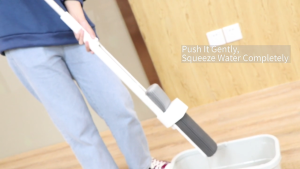 Rotating sponge Microfiber Mop with Extendable Handle and Soft Bristles for Efficient Cleaning