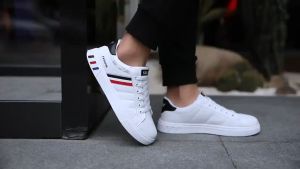 Men Fashion Shoes 2022 Classic Leather Casual Shoes Mens Leather Shoes Flat Shoes Slip On Mens Sneakers Dress Shoes Large size 39-48