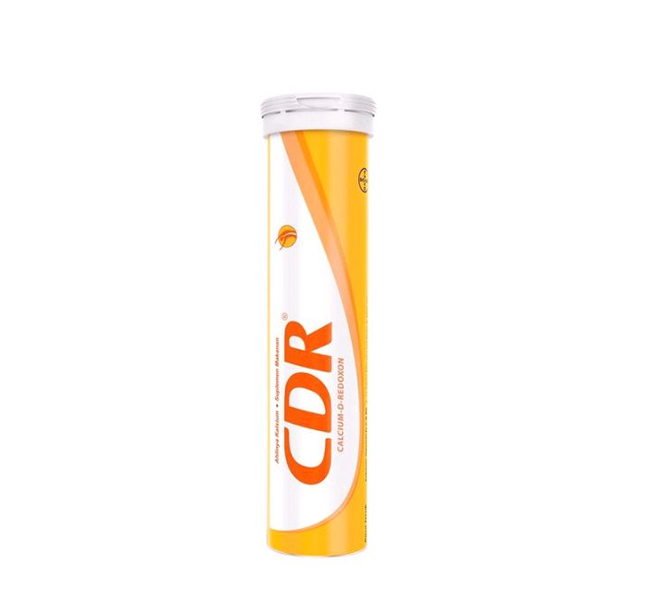 CDR suplemen kalsium tulang rasa jeruk 15 tablet/ vitamin C isi 15 ...