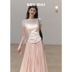 OAKMOO | Áo Sweater Dệt Kim Voan Trễ Vai Cho Nữ