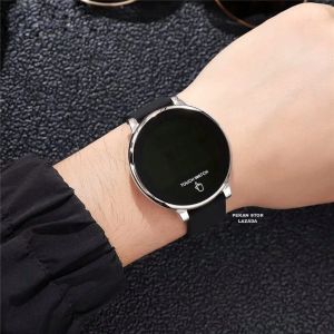 Jam Tangan Wanita Digital Tali Rubber/Silikon Watch Touch Screen Digital Display Terlariss COD Bayar Di Tempat