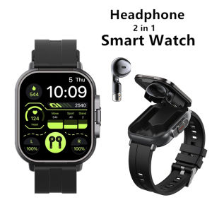 LIGE TWS 2 In 1 Smart Sports Watch Wireless Bluetooth Headset Call Heart Rate Health Monitor Play Music Smartwatch With Headset