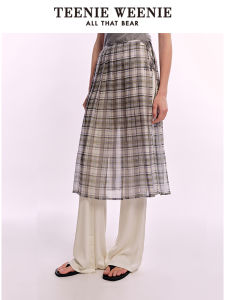 TEENIE WEENIE | Summer Casual Vintage Style Plaid Skirt