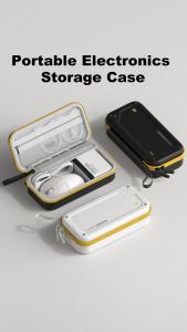 Hagibis Electronic Organizer Traveling Case Bag EVA Hardshell PU Portable Carrying Pouch for Mouse Charger Cables Accessories