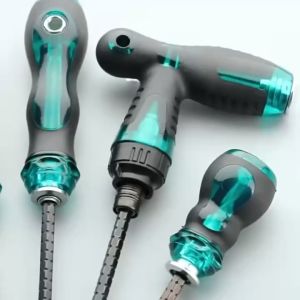 Black Hardware Rachet Screwdriver Skru Driver Bunga Magnetic Screwdriver Set Bit Screw Driver Set Pemutar Skru 螺丝起子 Tool