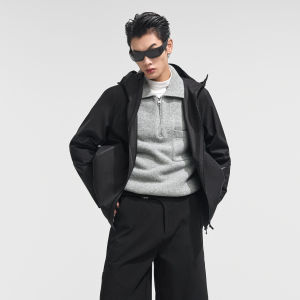 Guvet | Goose Down Wool Fabric Mens Outdoor Winter Jacket
