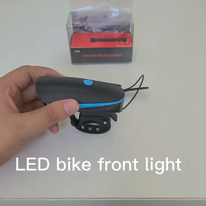 Bicycle Lamp Horn Lamp Headlight USB Charging Mountain Bike Waterproof Lamp Bicycle Night Riding Accessories Equipment