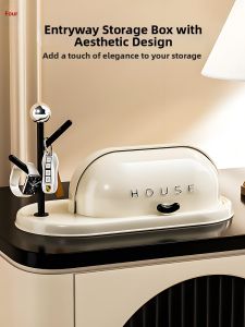 Decorative Dust-proof Flip-top Organizer Long Rectangle