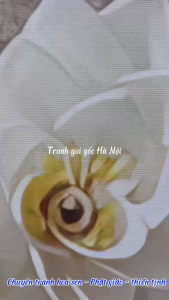 Tranh Giá Gốc Hà Nội - Bộ 4 Tranh Hoa Sen Canvas Cổ Kính Độc Quyền Khung Composite Chống Mối Mọt Dễ Lau Chùi