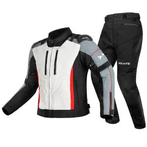SULAITE | Retro Windproof Crash Resistant Permeable Motorcycle Racing Suit Set