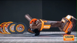 RICOTA เครื่องเจียรแบตเตอรี่ไร้สาย 25V 1260W 4 นิ้ว เกลียว M10 ปรับความเร็ว 3 ระดับ รุ่น RLAG2510012