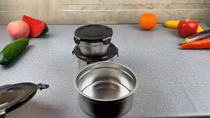 Media กล่องเก็บอาหาร พร้อมฝาปิด กล่องปิดผนึก กล่องถนอมอาหารปิดผนึกด้วยสแตนเลส304 ราคาที่เหมาะสม กล่องข้าวสามารถอุ่นด้วยไมโครเวฟได้ สำหรับขนาด 350/550/850ML