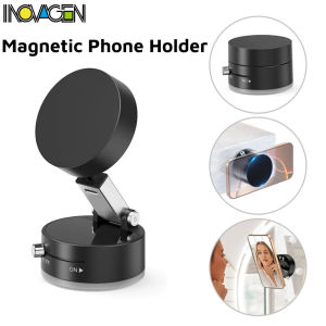 INOVAGEN Vacuum Mag-netic Suction Cup Car Phone MountDesk Phone Holder360° Rotation Car Dashboard Glass Phone Holder