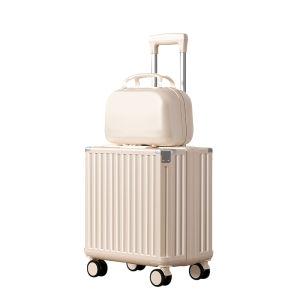 MIMANI | กระเป๋าเดินทางน้ำหนักเบา กระเป๋าเดินทางแบบมีซิปสำหรับเดินทางในอากาศแบบลำลองสำหรับผู้หญิง ขนาด 20 นิ้ว พร้อมล็อคแบบรหัสผ่าน กระเป๋าเดินทางแบบแขวนได้ สำหรับเด็กและเยาวชน