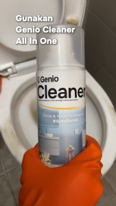 PAKET CERMAT(CERDAS HEMAT) Genio Cleaner 3Pcs - Pembersih Kerak Serbaguna Rumah Tangga Antibakteri Free Safety Glove 3 Kuas 3 Sikat Kawat dan 2 pasang sarung tangan